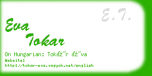 eva tokar business card